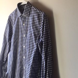 J. Crew Ludlow Gingham Slim-Fit shirt in Navy Blue